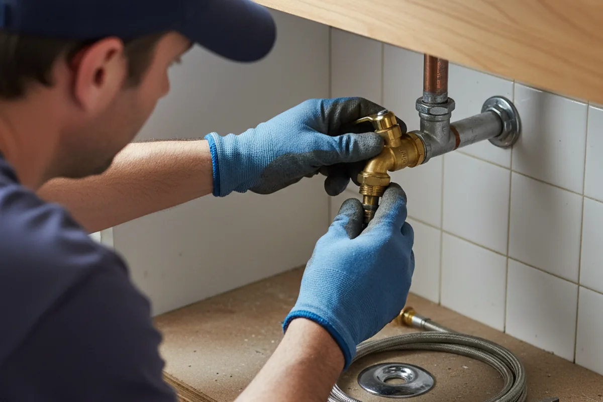 Shutoff valve and fitting work during Emergency Plumbing in Beach City